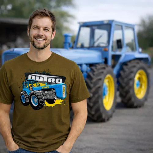 Nagy DUTRA TRAKTOROS PÓLÓ SÖTÉTBARNA