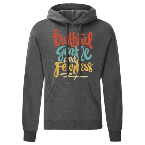 Thruthful…Szürke kenguruzsebes pulóver