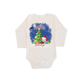BOLDOG KARÁCSONYT BABA BODY KISFIÚ  Hosszú ujjú