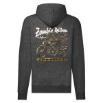 ZOMBIE RIDER SZÜRKE CIPZÁRAS PULÓVER