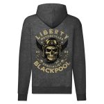 LIBERTY MOTOROS SZÜRKE CIPZÁRAS PULÓVER