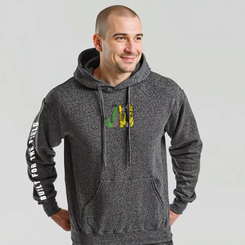 J.D Style kenguruzsebes pulóver sötétszürke színben