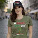 Ne háborút, jövőt adj! női póló (zöld)