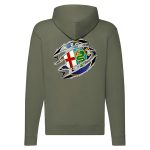 ALFA ROMEO CIPZÁRAS ZÖLD KAPUCNIS PULÓVER