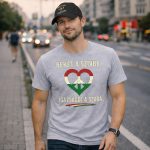 Békét a szívbe póló (szürke)