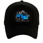 KÉK IFA FEKETE CSERÉLHETŐ TAPASZOS BASEBALL SAPKA