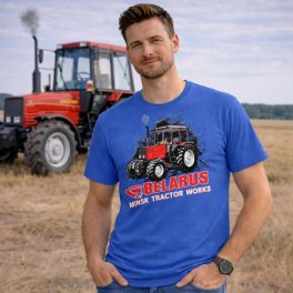 BELARUS TRAKTOROS PÓLÓ KÉK