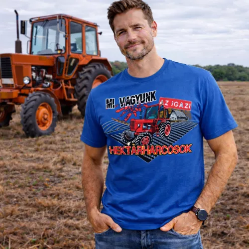 MI VAGYUNK AZ IGAZI HEKTÁRHARCOSOK MTZ 82 KÉK PÓLÓ