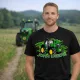 Zöld Traktor 6195 FEKETE PÓLÓ