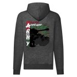 Arm cipzáras pulóver (sötétszürke)