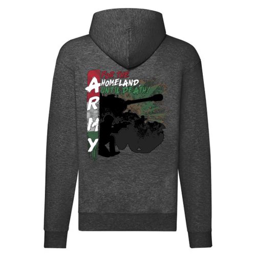 Arm cipzáras pulóver (sötétszürke)