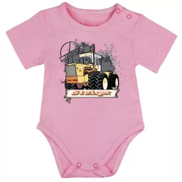 RÁBA RÓZSASZÍN BABY BODY RÖVID UJJÚ
