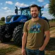 NEW HOLLAND TRAKTOROS PÓLÓ SÖTÉTBARNA