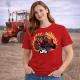 MTZ 50 piros traktoros női póló