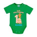 Macis Rövid ujjú zöld body + nadrág  és zokni