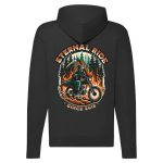 ETERNAL RIDE  MOTOROS CIPZÁRAS PULÓVER FEKETE