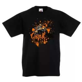Quad King Gyerek Fekete póló