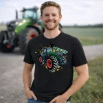 FENDT TRAKTOROS PÓLÓ FEKETE 