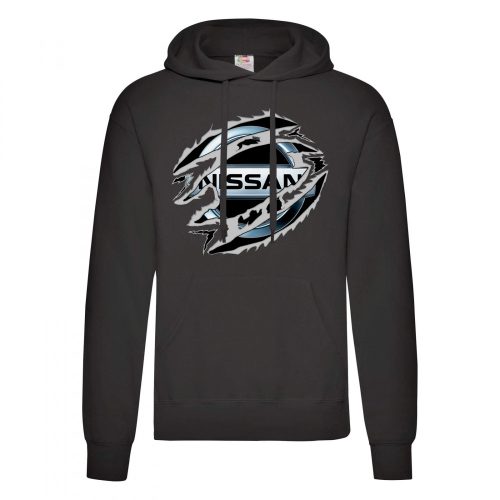 outlet NISSAN KAPUCNIS PULÓVER FEKETE M-es