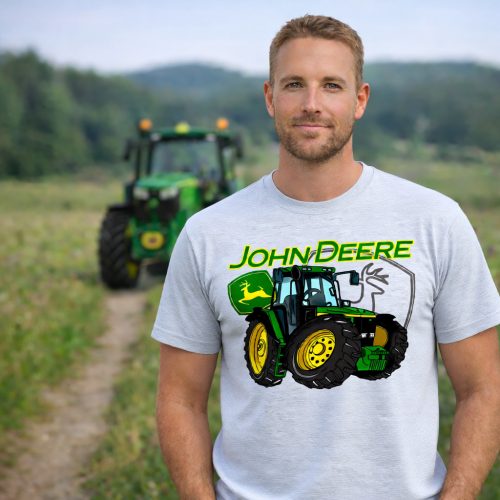 Zöld Traktor Póló Szürke