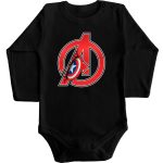 Amerika Kapitány Baba body, kombidressz fekete