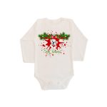 BOLDOG KARÁCSONYT BABA BODY KISKUTYÁS Hosszú ujjú