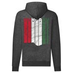 Hungary körvonalas cipzáras pulóver (sötétszürke)