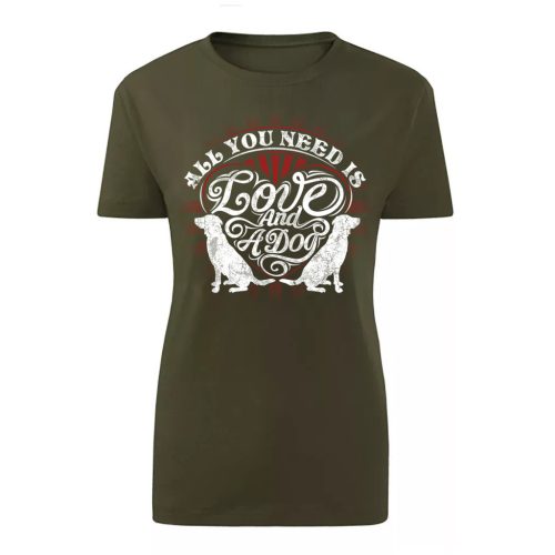 All you need is…Zöld női póló