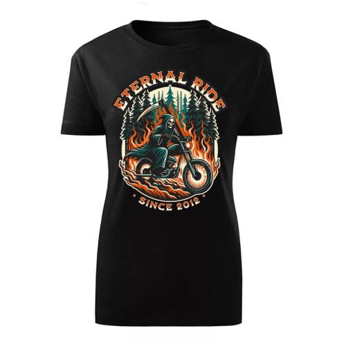 ETERNAL RIDE  MOTOROS NŐI PÓLÓ FEKETE