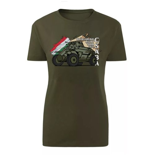 Csaba Light Tank női póló (zöld)