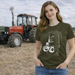 Belarus NEW körvonalas designe zöld női póló fehér minta