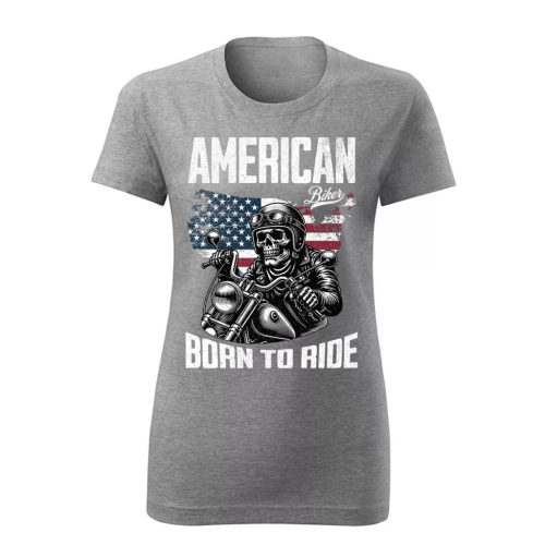 A. BORN TO RIDE MOTOROS NŐI PÓLÓ SZÜRKE