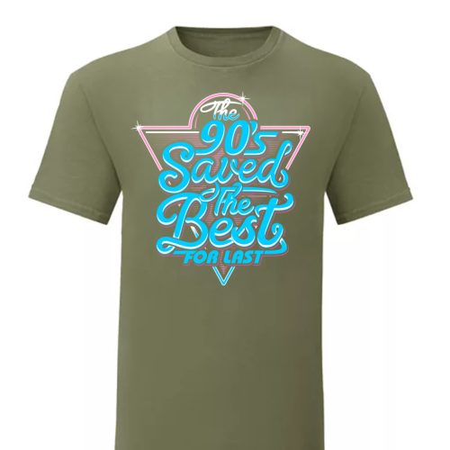 The 90's Saved…Zöld póló