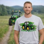 Zöld Traktor 6195 SZÜRKE PÓLÓ