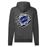 LANCIA CIPZÁRAS SÖTÉTSZÜRKE KAPUCNIS PULÓVER