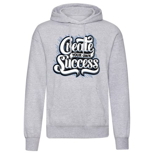 Create your own…Világosszürke kenguruzsebes pulóver