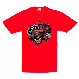 outlet MTZ 82 TRAKTOROS GYEREK PÓLÓ PIROS 128-134-es