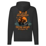 WILD DESTINATION FEKETE CIPZÁRAS PULÓVER