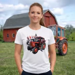 MTZ 82 fehér női traktoros póló