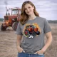 MTZ 50 szürke női traktoros póló