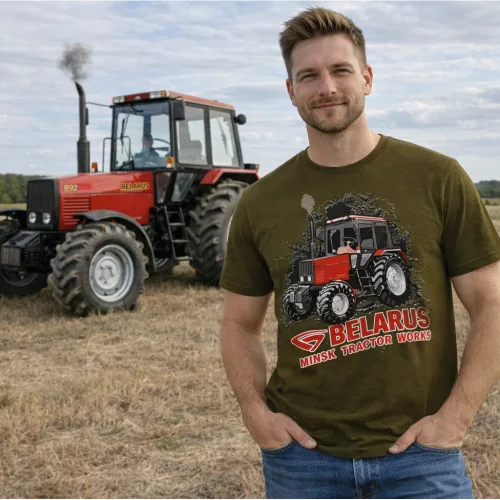 MTZ 892.2 PÓLÓ TRAKTOROS PÓLÓ SÖTÉTBARNA