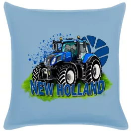 NEW HOLLAND KÉK PAMUTVÁSZON DÍSZPÁRNA