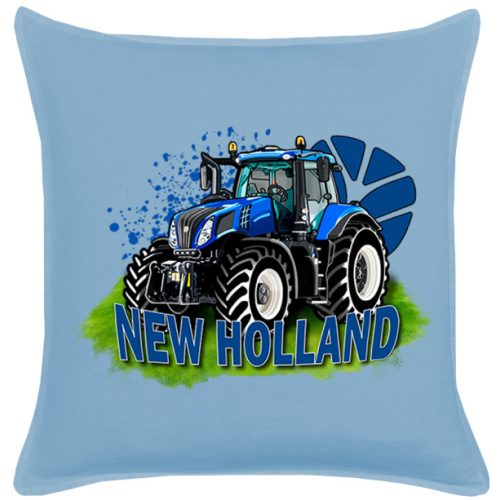 NEW HOLLAND KÉK PAMUTVÁSZON DÍSZPÁRNA