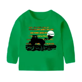   "I LOVE TRACTORS" ZÖLD HOSSZÚ UJJÚ GYEREK PÓLÓ