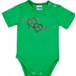 ELLOPTAM APA SZÍVÉT! Baba body rövid ujjú zöld