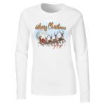 Családi Merry Christmas  szett hosszú ujjú fehér