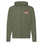 Hungary címer cipzáras pulóver (zöld)