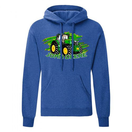 Zöld Traktor 6195 KAPUCNIS PULÓVER KÉK