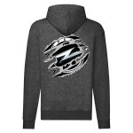 OPEL CIPZÁRAS SÖTÉTSZÜRKE KAPUCNIS PULÓVER