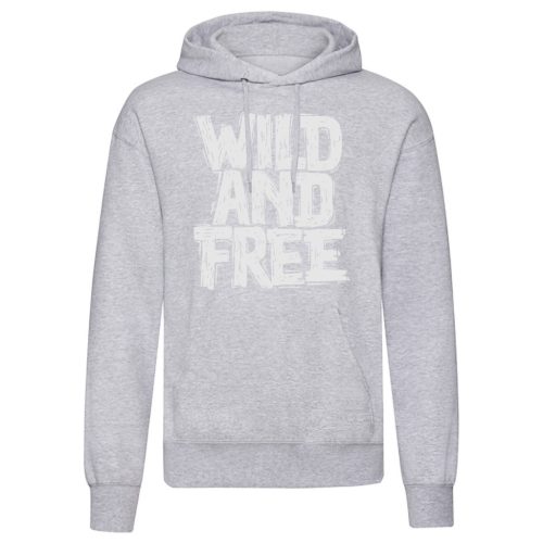 Wild and Free Világosszürke kenguruzsebes pulóver